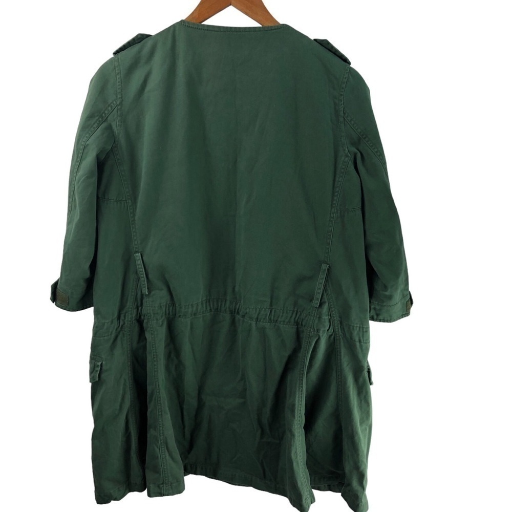 Ochirly Utility Jacket Flight Military Cargo Sz M Army Green Grunge Punk Trench - Picture 7 of 16